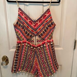 SAYLOR Multicolor Boho Romper